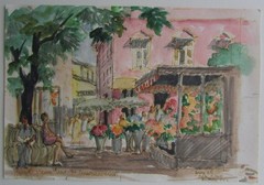Martha Watson Sauer FOUR PAINTINGS Bucks County PA Key West FL Impressionist WPA