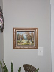 Original Oil Fall or Autumn Landscape Painting by Artist Philip Cantrell, Framed