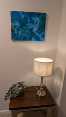 „Fractured Canopy“ Colored Tissue Paper On Canvas 18×24. Textured Wall Art