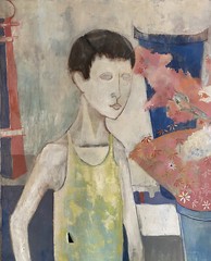 Solorzano 50’s Mid Century Modernism Cubism Portrait Figure Still Life Painting