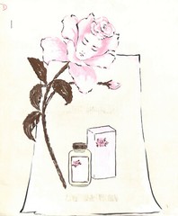 Lanvin Of Paris Original c1950s Advertising Watercolor Artwork