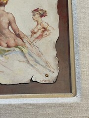Alexander Canedo Painting Small Portrait Original Oil Listed American Master Mod