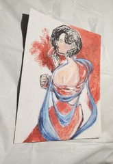 9 inch x 12 inch – Fashion/Figure Drawing – NO FRAME by A. Avila