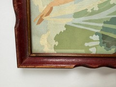 Vintage 1950 – 60s PBN Paint by Numbers Balcony Ballet Ballerina Painting Framed