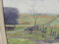 Otto Marx 1887-1962 German art 1912 rural impressionist farm landscape painting