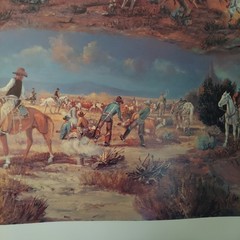 Bill Chappell Print „All In A Day’s Work“ Cowboy Western Landscape 42″ x 29″