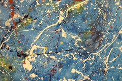 Pollock/Richter style￼ Profession￼al Painting 81” X 62”(6ft 9in)Abstract Modern