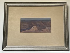JOHN AXTON PAINTING LANDSCAPE GRAND CANYON VIEW IMPRESSIONIST FAMOUS LISTED OIL