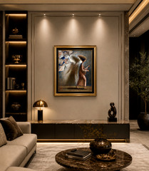 NEW!! Oil painting from the Artist Mystical unique art. „The Weight of Dreams“