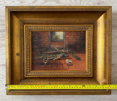 Antique oil painting original framed