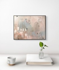 Original Abstract Expressionism 8×10 Neutral Study 4 Handmade Signed Fine Art 59