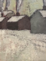 BERTA HANSSON SWEDISH ART VINTAGE MCM MID CENTURY MODERN ANTIQUE OIL PAINTING
