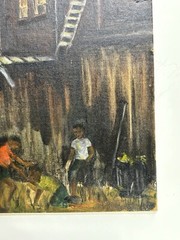 1950s African American Civil Rights Era Painting Washington DC