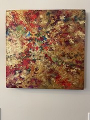 ‘Zaleski’ ~20×20” Original Modern Painting artist SARA LARSON 2008