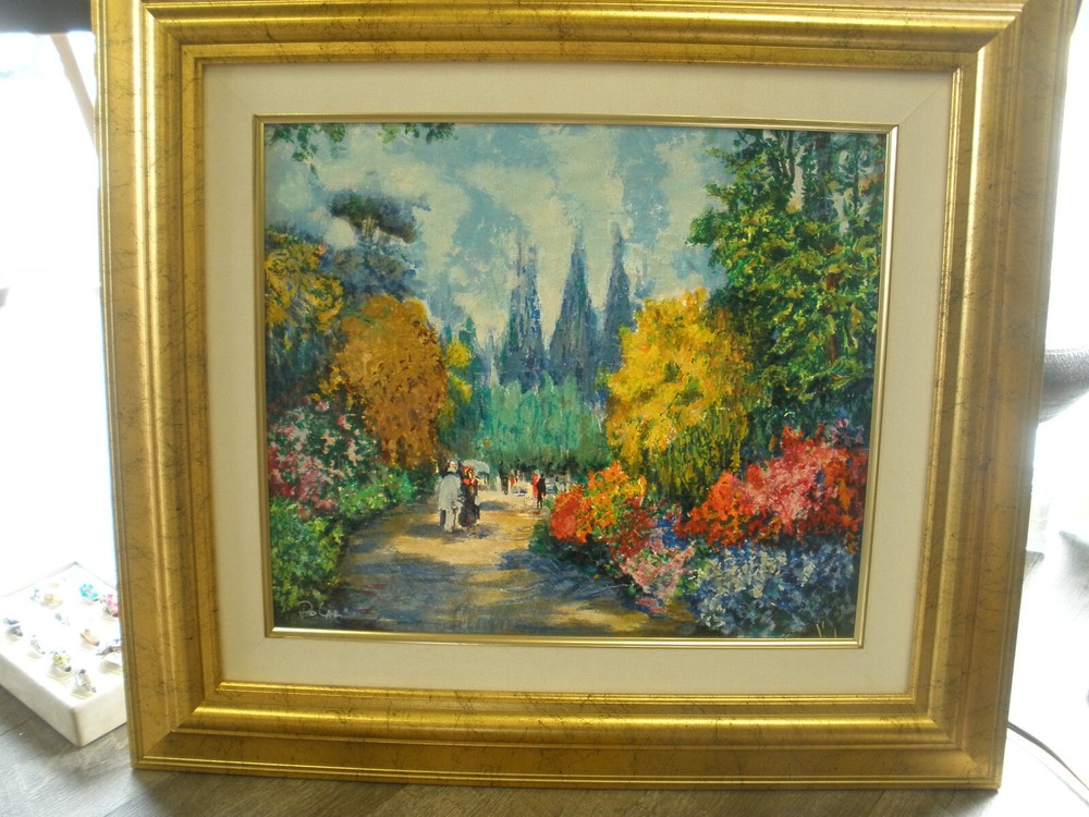 Dimitri Polak Framed Embellished Serigraph on canvas „A Summer Day“