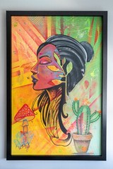 Framed Female Portrait Artwork Paintings Large 40.5×60.5