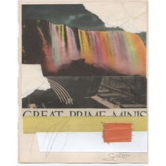 Original Mixed Media Modern Art Collage „Aesthesia“ 5.25×6.75″ Signed
