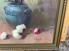 Original Floral Oil by CLAUDE P. PARSONS, AMERICAN (1895 – 1972)