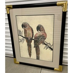 Earlene DeShon Hand Colored Etching Art ‚Sienna Tails‘ Original Museum-quality