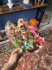 Original Used Artist Paint Palette | Colorful Abstract Studio Art Decor