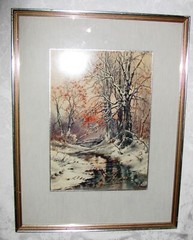 Original Watercolor Painting Warren Baumgartner 1894-1963 American