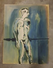 JUAN SORIANO 24″ x 18” COLOR CRAYON ON THICK PAPER DRAWING