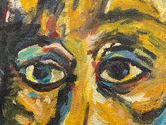 Beauford Delaney Painting – Abstract Figures art – Harlem Renaissance art