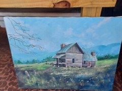 Appalachian Landscape Painting H. Henry Rogers 1998 Unframed Oil BIN OBO