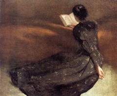 Ｏｉｌ　ｐａｉｎｔｉｎｇ john white alexander – Repose young woman reading book no framed @@
