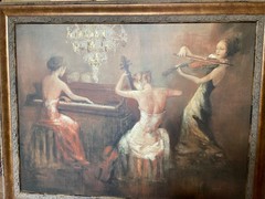 CLAUDETTE “Rhapsody in Twilight“ OIL PAINTING SIGNED Claudette (56” X 44”)FRAMED