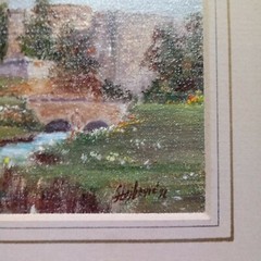 ORIGINAL ’91 by Listed M.Stojkovič LeedsCastle Kent Oil-on-Board Signed, Framed