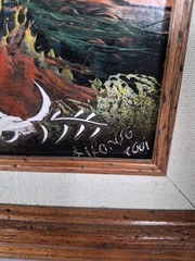Signed & Framed Southwest Spray Paint Art On Board – Aerosolgrafia Street Art