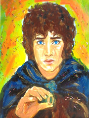 ATC ACEO Lord Of The Rings FRODO Abstract Art