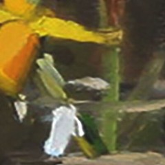 DAFFODILS Flowers Oil painting UKRAINE DEMENKO NATALIA 8X10