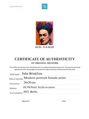 Frida Kahlo Inspired Painting ORIGINAL Abstract Woman Portrait Canvas Oil