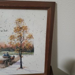 Vintage Framed Wall Painting ‘Tender Yesterdays (11″x14″) Artist: D Morgan ’99