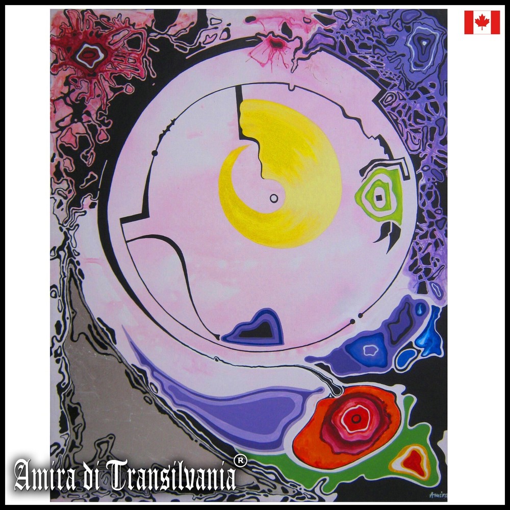Abstract Painting on Canvas Minimalist Figures Contemporary Art by Famous Artist