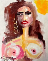 ships free COLORFUL 24 NEW 2024 PORTRAIT PAINTINGS original SWARTZMILLER DNA ART