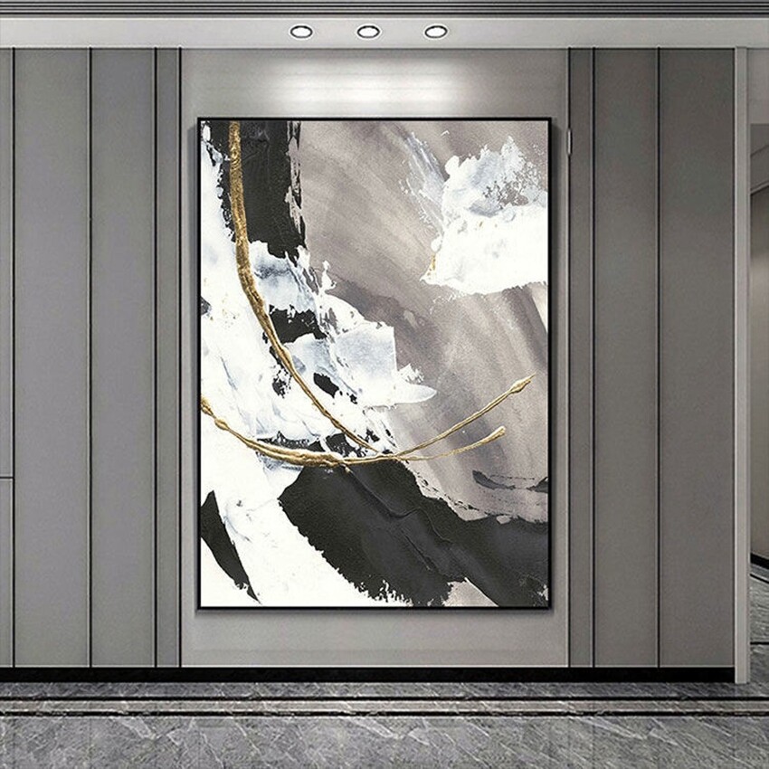 Custom Hand Canvas Oil Painting Light Luxury Home Decoration High End