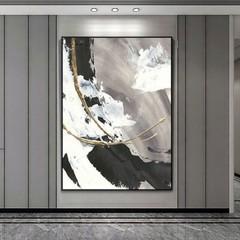 Custom Hand Canvas Oil Painting Light Luxury Home Decoration High End