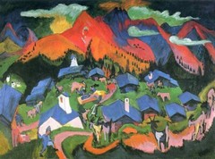 Oil painting Ernst-Ludwig-Kirchner impression landscape free shipping cost art