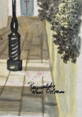 Vtg 1980 Pirate’s Alley New Orleans Original Watercolor; 7×9” Signed “Reynolds”