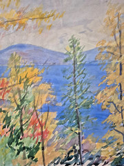 HARRIETT R. KIRKPATRICK (Columbus, Ohio, 1877-1962), „Kentucky“ Orig. Watercolor