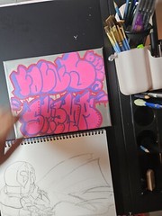 graffiti art original canvas NYC Graffiti Skema 1 Focus 1 Throwie Piece