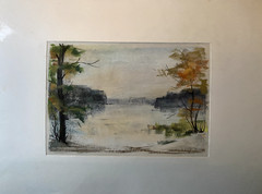 Franz Ehmke *1928-2018 GDR Painter °Autumn At Liepnitz Lake Wandlitz Brandenburg