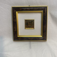 Gold Leafed Painting Of Windmills