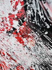 Original Abstract Large Composition, Painting, Expressionism, 128.0 x 115.0 cm