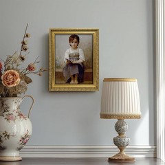Antique Gold Solid Wood Frame for 16×20 Canvas Art – Empty Frame Only