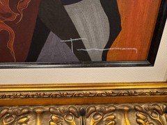 Itzchak Tarkay „Autumn Repose“ Embellished Serigraph on Canvas, Signed, 58/110
