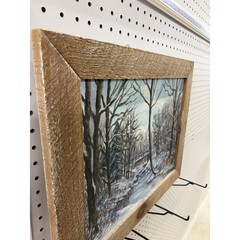 Sara E. Swartley Oil Painting Winter Creek